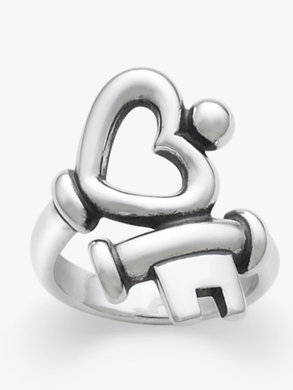 James Avery Key to my Heart Ring,
925 Silver, size 4-1/2